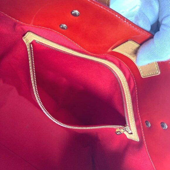 LOUIS VUITTON M91084 MonogramVernis Reed GM Bag Tote Bag Shoulder Bag - Picture 7 of 14